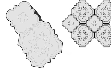 Forma Do BRUKU Formy Kostki Brukowej ORIENT komplet
