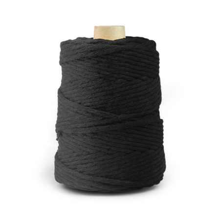 Sznurek Bawełniany Makrama 5mm 100m CZARNY