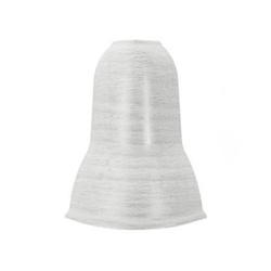 Narożnik zewnętrzny do listwy PCV 62mm JESION SZARY