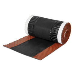 Taśma Aluminiowa KALENICOWA pod Gąsior vRoll 5mb Szerokość 390mm RAL 8004 CEGLANY