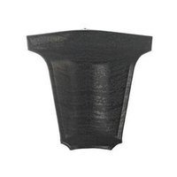 Narożnik wewnętrzny listwy przyblatowej 37mm DĄB GRAFIT