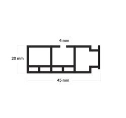 KARNISZ Sufitowy Jednotorowy SZYNA Sufitowa PCV 1 Torowa 90cm 100cm 150cm