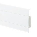 Listwa Przypodłogowa Podłogowa 75mm PCV 2,5m BIAŁA + 5 wkrętów GRATIS!