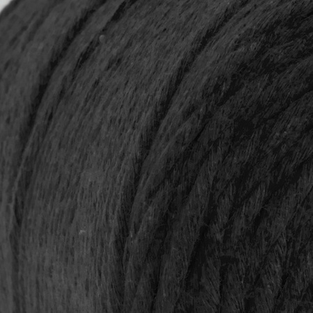 Sznurek Bawełniany Makrama 5mm 100m CZARNY