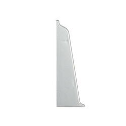 Zakończenie lewe do listwy PCV 70mm ALUMINIUM
