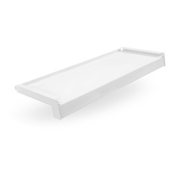 Parapet Zewnętrzny Stalowy BIAŁY RAL 9016 Szerokość 30cm ZAŚLEPKI ALUMINIUM GRATIS