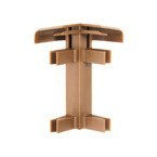 Narożnik zewnętrzny listwy dywanowej BRĄZOWY