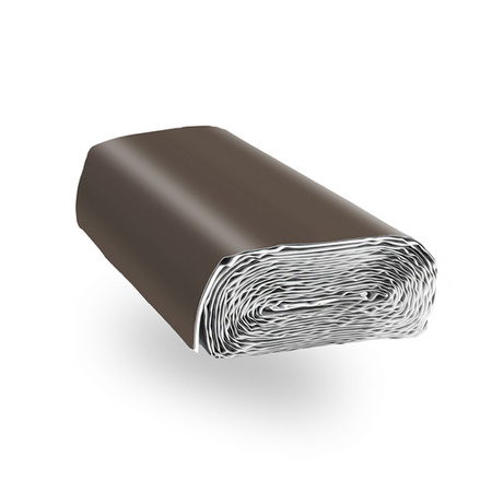 Taśma KOMINOWA Ołowiana PŁASKA 300mm RAL 8019 CIEMNY BRĄZ