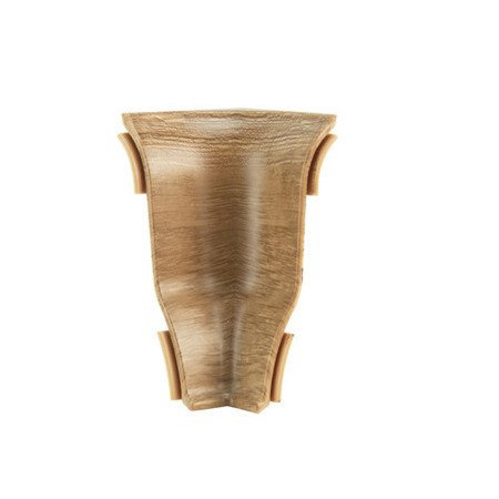Narożnik wewnętrzny do listwy PCV 62mm DĄB ZŁOTY