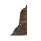 Zakończenie prawe do listwy PCV 52mm DĄB KAWOWY