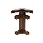 Narożnik zewnętrzny listwy dywanowej CIEMNY BRĄZ