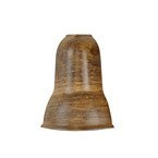 Narożnik zewnętrzny do listwy PCV 62mm DĄB PALONY