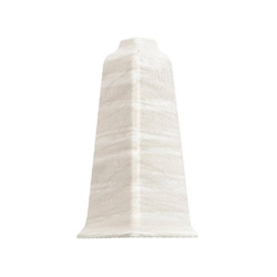 Narożnik zewnętrzny do listwy PCV 70mm DĄB ALABASTER