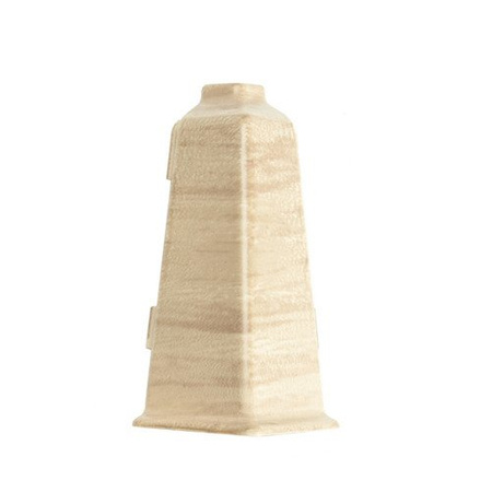 Narożnik zewnętrzny do listwy PCV 70mm DĄB PASTELOWY