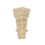 Narożnik wewnętrzny do listwy PCV 70mm JESION BIAŁY