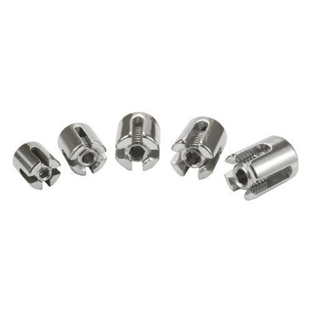 Zacisk do Lin Linowy OKRĄGŁY KRZYŻOWY Kwasoodporny 6mm