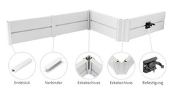 Cokół Meblowy Kuchenny PCV 100mm Aluminium 1,5mb