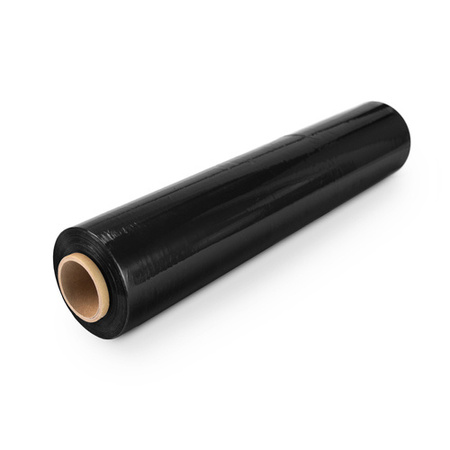 Folia Stretch Czarna Mocna Kryjąca Strecz Czarny 2,45kg Netto