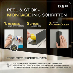 Kątownik PCV Samoprzylepny Wewnętrzny Narożnik 15x15mm BIAŁY 2m