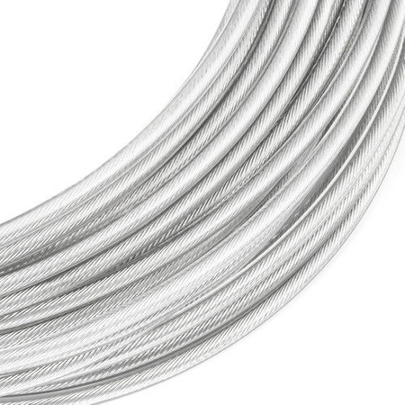 Lina Linka Stalowa Ocynk Ocynkowana w Otulinie Otulina PCV Przerozczysta BEZBARWNA 2/4mm 