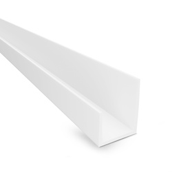 Profil PVC Typ J PT5 narożnik wykończeniowy do krawędzi płyty GK BIAŁY