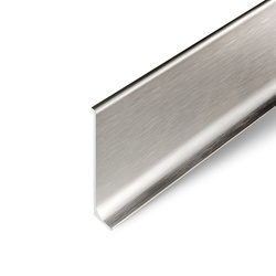 Listwa Przypodłogowa Aluminiowa Cokół Przypodłogowy Aluminiowy 80mm 2m PLATYNA