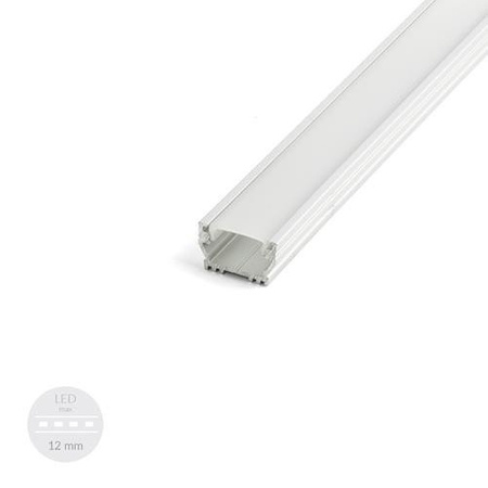 Profil ALU LED UNI 1m - 2m + Klosz Mleczny