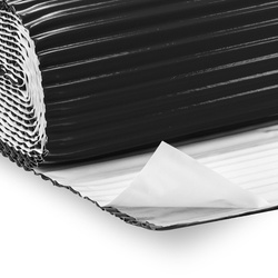 Taśma KOMINOWA Ołowiana RYFLOWANA 2D 300mm RAL 9005 CZARNA
