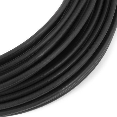 Lina Linka Stalowa Ocynk Ocynkowana w Otulinie Otulina PCV CZARNA 1,6/3mm