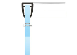 Uszczelka Kabiny Prysznicowej do Kabin Prysznicowych do Szyb 3,5mm-5mm UK01 0,1m - 2,0m