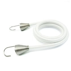 Lina Linka ELASTYCZNA z Hakiem Gumowa Ekspandor Expandor BIAŁA 6mm