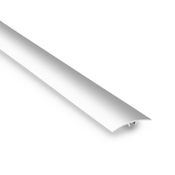 Profil Progowy Owalny Listwa Progowa Owalna 1,86m SREBRNY 37mm 5 w 1