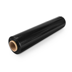 Folia Stretch Czarna Mocna Kryjąca Strecz Czarny 2,45kg Netto