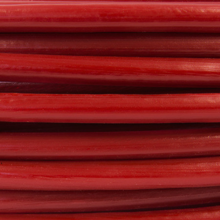 LINA STALOWA w PCV czerwona 2/4mm